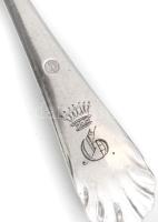 Berndorf alpakka díszített hat személyes halas evőeszköz készlet, díszdobozban. Jelzett