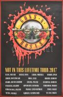 2017 Guns n Roses tour plakát, feltekerve, 61x94 cm.