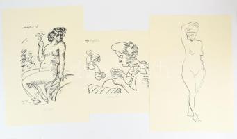 Vaszary János (1867-1939): 6 db nyomat. Ofszet, papír, jelzett a nyomaton. 30x42 cm