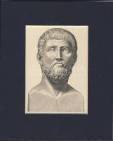 cca 1850 Miltiádész acélmetszet karton-paszpartu (16,5 x 13,5cm)