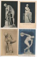 27 db RÉGI múzeumi képeslap szobrokkal / 27 pre-1945 museum postcards with sculptures