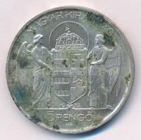 1939. 5P Ag "Horthy balra" T:1- patina Adamo P8.2