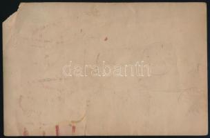 1937 Beazonosítandó színész vagy operaénekes aláírása és dedikációja, sérült fotón, Ettore Reale (?)...