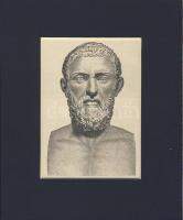 cca 1850 Xenophon acélmetszet karton-paszpartu (16,5 x 13,5cm)