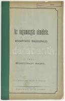 Kosztolányi Árpád: Az ingamozgás elmélete. Bölcsészettudori értekezés. Eszék, 1882, Medersiczky József, 56 p. + 2 t. Kiadói papírkötés, javított gerinccel,