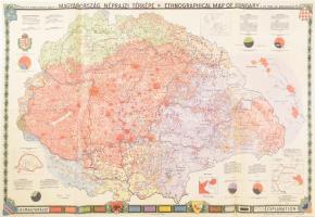 Magyarország néprajzi térképe, terv.: Dr. Kogutowicz Károly, 1 : 1.000.000, modern reprint, 84x56 cm