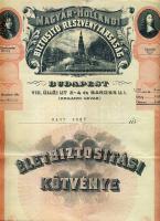 1932 Dekoratív biztosítási kötvény borítékkal / insurance contract with envelope