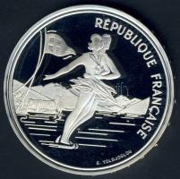 Franciaország 1989. 100Fr Ag "Téli olimpia-jégkorcsolya" T:PP