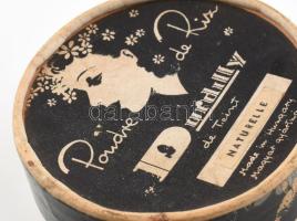 cca 1928 Magyar gyártású "Poudre de Riz", púderes kartondoboz, art deco mintával, jó állap...