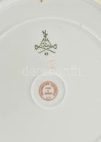Sevres francia dísztányér, kézzel festett, aranyozott, eredeti dobozában, jelzett, hibátlan, d: 25 c...