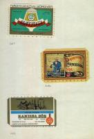 136 darabos főként magyar sörcímke gyűjtemény szépen feldolgozva / 101 mostly Hungarian beer-labels