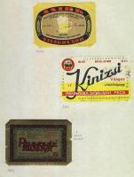 136 darabos főként magyar sörcímke gyűjtemény szépen feldolgozva / 101 mostly Hungarian beer-labels