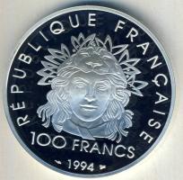 Franciaország 1994. 100Fr Ag "Olimpia-gerelyhajítás" T:PP