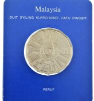 Malajzia 1976. 1R Cu-Ni A harmadik maláj terv forgalomba nem került emlékkiadás dísztokban, tanúsítvánnyal T:PP Malaysia 1976. 1 Ringgit Cu-Ni The 3rd Malaysia Plan non-circulating commemorative coin in its original hardcase with certificate C:PP