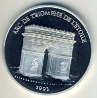 Franciaország 1993. 100Fr/15Ecu Ag "Diadalív" T:PP Csak 20.000db!