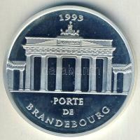 Franciaország 1993. 100Fr/15Ecu Ag "Brandenburgi kapu" T:PP Csak 20.000db!