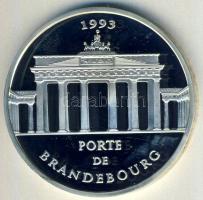 Franciaország 1993. 100Fr/15Ecu Ag "Brandenburgi kapu" T:PP Csak 20.000db!