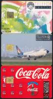 1992 MATÁV első S telefonkártya, 2 db + Coca Cola telefonkártya, jó állapotban