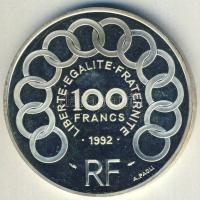 Franciaország 1992. 100Fr/15Ecu Ag "Jean Monet" T:PP Csak 30.000db!