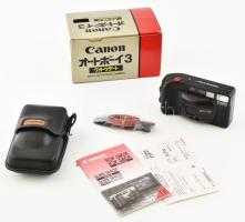 Canon Autoboy 3 analóg fényképezőgép nem használt, új állapotban, eredeti dobozában, leírással, tokkal.