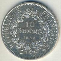 Franciaország 1966. 10Fr Ag "Herkules csoport" T:2+