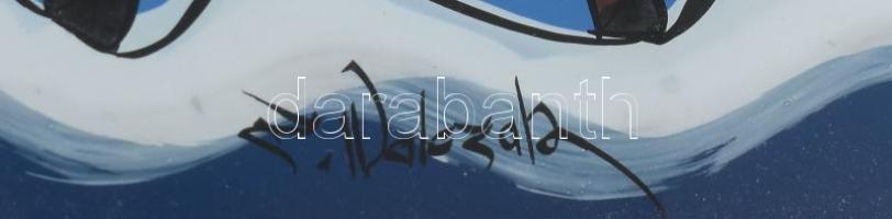 Zdzisław Walczak (1926 - 2001): ,,Weselisko jedzie" (Lakodalmi menet). Lengyel folklór festett ...