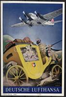 cca 1940 Lufthansa reklám / commercial 11x16 cm