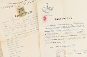 cca 1860-1945 Schön Andor (1883-?) papírhagyatéka: fotók (katonaportré), Kőbányai Polgári Serfőzde é...