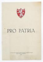 1939 Pro Patria. Bp., 1939., Magyar Jogász Sport Egylet (Jurista Klub), 12 p.