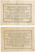 1849. 30kr "Kossuth bankó" (2x) T:III Adamo G103