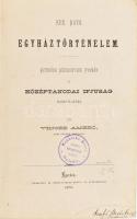 Vincze Ambró: Ker. kath. egyháztörténelem. Kitünőbb kézikönyvek nyom a középtanodai ifjuság használatára. Eger, 1875., Érseki-Lyceum, 132 p.  Hozzákötve:  Vaszary Kolos: Történelem rövid előadásban alsóbb osztályok számára. I-II. rész. Bp., 1877., Lampel R., 2+120;2+104 p. Átkötött félvászon-kötés, kopott borítóval, sérült gerinccel, ceruzás aláhúzásokkal, foltos lapokkal, kissé laza fűzéssel.