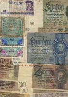 Német Birodalom cca 1899-tól 151 klf db bankjegy Rosenberg katalógus szerint speciálisan szortírozva; alszámok, vízjel, nyomatkülönbségek, s még sok más szempont alapján, sok jobbal! T:II,II/III,III