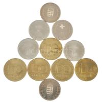 1995. 50Ft Cu-Ni (3x) + 2004. 50Ft Cu-Ni "A Magyar Köztársaság az Európai Unió tagja" (2x)...