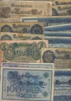 Német Birodalom cca 1899-tól 151 klf db bankjegy Rosenberg katalógus szerint speciálisan szortírozva...