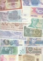 Európa 124 db klf modern bankjegy T:I