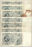 Orosz Birodalom 1912. 500R (7db: 6db Shipov, 1db Konshin) T:III egyiken nagyobb fo.
Russian Empire ...