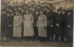 1917 Temesvár, Timisoara; osztrák-magyar katonák csoportja / WWI Austro-Hungarian K.u.K. military, group of soldiers. photo (fa)