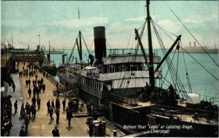 Liverpool, Belfast Boat "Logie" at Landing Stage
