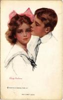 1916 His First Love Lady art postcard. Reinthal & Newman No. 213. s: Philip Boileau (EB)