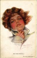 1915 Old Home Farewell! Lady art postcard. Reinthal & Newman No. 284. s: Philip Boileau (EK)