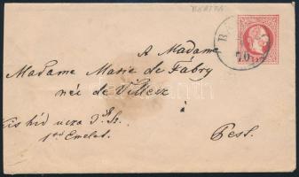 1870 5kr PS-cover "BÁ(RTF)A" - Pest, 1870 5kr díjjegyes boríték "BÁ(RTF)A" - Pest