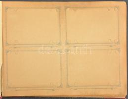 200 férőhelyes jó állapotú régi képeslap album