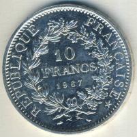 Franciaország 1967. 10Fr Ag "Herkules csoport" T:1-/2
