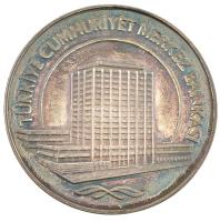 Törökország 1931. Törökország Központi Bankja kétoldalas fém emlékérem dísztokban T:1- patina Turkey 1931. The Central Bank of the Republic of Turkey two-sided metal commemorative medallion in hardcase C:AU patina