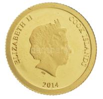 Cook-szigetek 2014. 5$ Au "Liszt Ferenc" (0,5g/0.999) T:PP Cook Islands 2014. 5 Dollars Au...