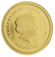 Cook-szigetek 2012. 1$ Au "Budapest Parlament" (0.5g/0.999) T:PP Cook Islands 2012. 1 Doll...