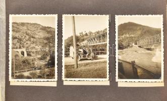 cca 1939-1940 Kárpátalja visszatért, 93 db fotót tartalmazó fotóalbum, Rahó, Felsővisó, többségében ...