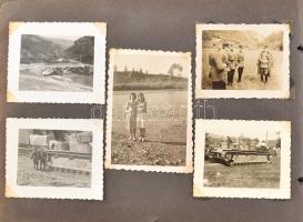 cca 1939-1940 Kárpátalja visszatért, 93 db fotót tartalmazó fotóalbum, Rahó, Felsővisó, többségében ...