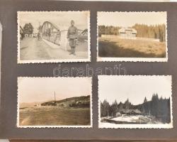 cca 1939-1940 Kárpátalja visszatért, 93 db fotót tartalmazó fotóalbum, Rahó, Felsővisó, többségében ...