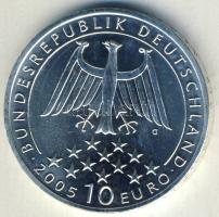 Németország 2005. 10€ Ag "Schiller" T:BU